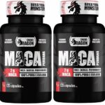 2x Maca Peruana Negra 120 Capsulas 2000mg Black Pura Premium Importada Para Homens e Mulheres Original