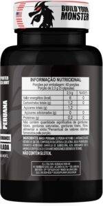 3x Maca Peruana Negra 120 Capsulas 2000mg Black Pura Premium Importada Para Homens e Mulheres Original - Imagem 3