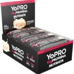Barra YoPRO Sabor Morango com Chocolate Branco - Nutrata Display C/ 12 Barras de 40g