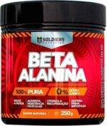 Beta Alanina 250g - 100% Puro Importado - Soldiers Nutrition