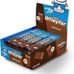 Chocowheyfer, Mais Mu, Wafer Proteico Sabor Chocolate, 6g de Proteína, Zero Açúcar, Display com 12 Unidades