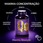 Coenzima Q10-200 mg (UbiQsome) Alta concentração, Magnésio Dimalato, Selênio, Zinco - 60 doses - ELEMENTAL Nutrition (Novo Rotulo) - Imagem 2