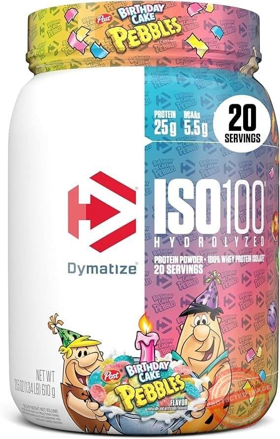 Dymatize-ISO-100-WHEY-PROTEIN-BIRTHDAY-CAKE-PEBBLES-1.3LB-600G.jpg Dymatize ISO 100 WHEY PROTEIN BIRTHDAY CAKE PEBBLES 1.3LB 600G - Imagem 1