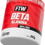 FTW Beta Alanina 100% Pura, Suplemento para Desempenho Esportivo – Pote 300 g