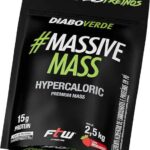 FTW Diabo Verde Massive Mass Hipercalórico com Carboidratos de Rápida Absorção e Proteínas, Suplemento Alimentar Pós-Treino em Pó, Alta Carga Energética, Sem Glúten – Refil 2,5kg (Sabor Morango)