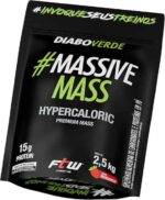 FTW Diabo Verde Massive Mass Hipercalórico com Carboidratos de Rápida Absorção e Proteínas, Suplemento Alimentar Pós-Treino em Pó, Alta Carga Energética, Sem Glúten – Refil 2,5kg (Sabor Morango)