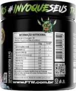 FTW Pré-Treino Diabo Verde em Pó com Cafeína, Aminoácidos Beta‑Alanina e Arginina para Treinos e Atividades Físicas - Pote 300 g (Cereja Ice) - Imagem 2