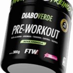 FTW Pré-Treino Diabo Verde em Pó com Cafeína, Aminoácidos Beta‑Alanina e Arginina para Treinos e Atividades Físicas - Pote 300 g (Energético)