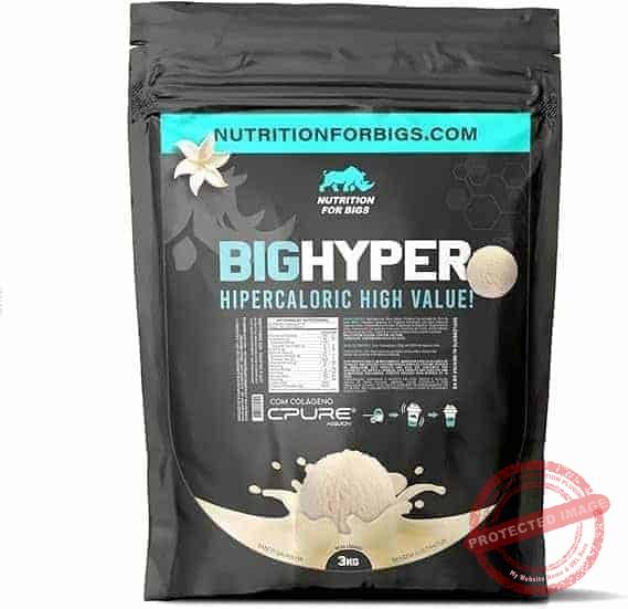 Hipercalorico-BigHyper-com-Creatina-3Kg-Nutrition-For-Bigs-Sabor-Baunilha.jpg Hipercalórico Best Mass (Com Creatina) Body Shape 3kg Refil (3kg, Baunilha) - Imagem 1