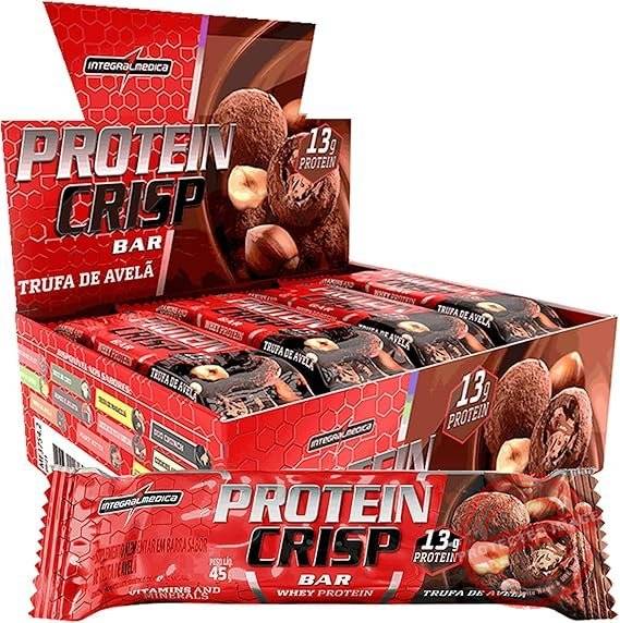 Integralmedica-Barra-de-Proteina-Whey-Protein-Crisp-Bar-Trufa-Avela-Snack-Proteico-Pre-e-Pos-Treino-Display-com-12-Unidades.jpg Integralmedica - Barra de Proteína Whey Protein Crisp Bar Trufa Avelã - Snack Proteíco - Pré e Pós-Treino - Display com 12 Unidades - Imagem 1