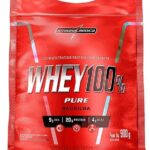 Integralmédica - Whey Protein Concentrado Baunilha 100% Pure - 20g de Proteína por Scoop, Suplementação Alimentar Pós-Treino, Fórmula Enriquecida com BCAAs - 900g