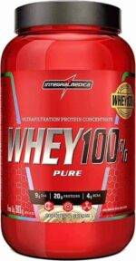 Integralmédica - Whey Protein Concentrado Cookies and Cream 100% Pure - 21g de Proteína por Scoop, Suplementação Alimentar Pós-Treino, Fórmula Enriquecida com BCAAs - Pote 900g