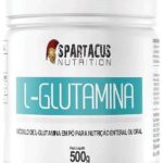L-Glutamina 100% Pura Isolada 500g Recuperação Muscular Suplemento Alimentar em Pó Zero Açúcar Sem Glúten Alta Pureza Spartacus Nutrition