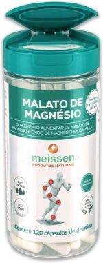 Malato de Magnésio 300Mg 120 Cápsulas, Meissen