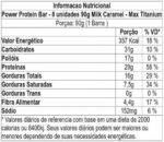 Max Titanium Power Protein Bar (8 Unid - 90G) - Sabor Milk Caramel - Imagem 2