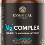 Mg Complex - 4 Tipos de Magnésio - 90 Capsulas - Essential Nutrition
