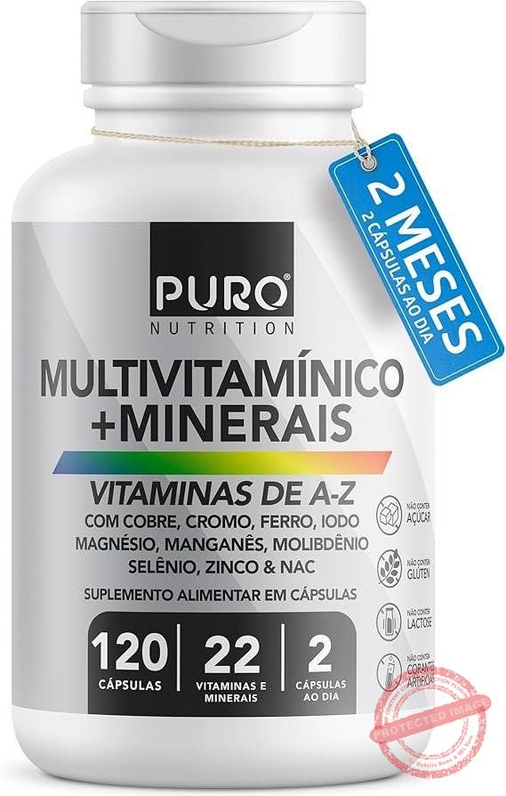 Multivitaminico-Puro-Nutrition-22-Vitaminas-e-Minerais-de-A-Z-120-Capsulas.jpg Multivitamínico Puro Nutrition, 22 Vitaminas e Minerais de A-Z, 120 Cápsulas - Imagem 1