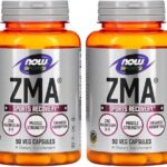 Now Foods ZMA Zinco Magnésio 800mg 90Caps 2 unidades Produto Importado