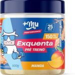 Pré treino, +Mu, Exquenta, Sabor Manga, Com Cafeína, Palatinose e Taurina - 500g