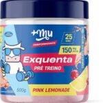Pré treino, +Mu, Exquenta, Sabor Pink Lemonade, Com Cafeína, Palatinose e Taurina - 500g