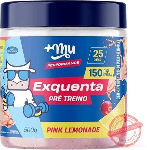 Pre-treino-Mu-Exquenta-Sabor-Pink-Lemonade-Com-Cafeina-Palatinose-e-Taurina-500g.jpg Pré treino, +Mu, Exquenta, Sabor Pink Lemonade, Com Cafeína, Palatinose e Taurina - 500g - Imagem 1