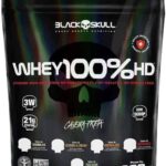 Refil Whey 100% Hd Chocolate 900G, Black Skull
