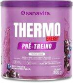 Sanavita Termogênico Thermo Energy - Suplemento Energético - Frutas Roxas - 300g
