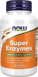 Super Enzymes Enzimas Digestivas (90 Tabletes) - Now Foods