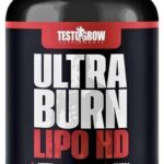 Termogênico Ultra Burn Lipo HD – Morosil® 400 mg + Cafeína, Cromo e Vitaminas para Auxílio na Queima de Gordura – 60 Cápsulas