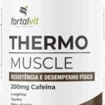 Thermo Muscle Pré-Treino, 90 Cápsulas, 200mg Cafeína, L-Arginina, Taurina, Beta-Alanina e Vitaminas do Complexo B, Fortalvit