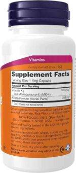 Vitamina K2 100mcg (100 Vcaps) Now Foods - Imagem 2