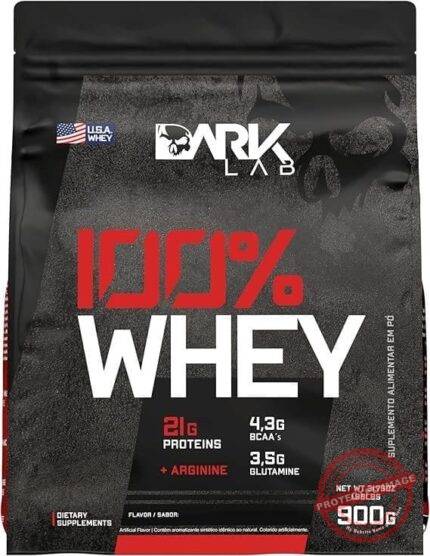 Whey 100% Concentrado Refil 900G Chocolate Dark Lab