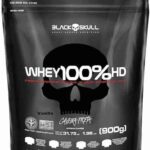 Whey 100% Hd - 900G Refil Baunilha, Black Skull