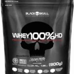 Whey 100% Hd - 900G Refil Morango, Black Skull