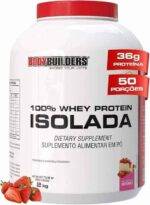 Whey Protein 100% Isolada Morango 2kg - Bodybuilders