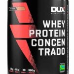 Whey Protein Concentrado Doce de Leite Pote 900g – Contribui para o Ganho Muscular Hipertrofia – Dux Human Health