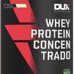 Whey Protein Concentrado Morango Pote 900g – Contribui para o Ganho Muscular Hipertrofia – Dux Human Health