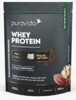 Whey Protein Isolado Puravida Chocolate Língua de Gato 450g