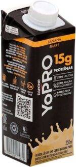 YoPRO Bebida Láctea UHT Banana 15g de proteínas 250ml - 12 unidades - Imagem 3