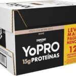 YoPRO Bebida Láctea UHT Coco com Batata-Doce 15g de proteínas 250ml - 12 unidades