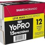 YoPRO Bebida Láctea UHT Morango 15g de proteínas 250ml - 12 unidades